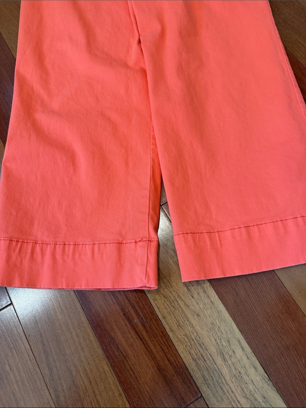 Wide-Leg High-Rise Pants in Coral Orange - Picture 5 of 6
